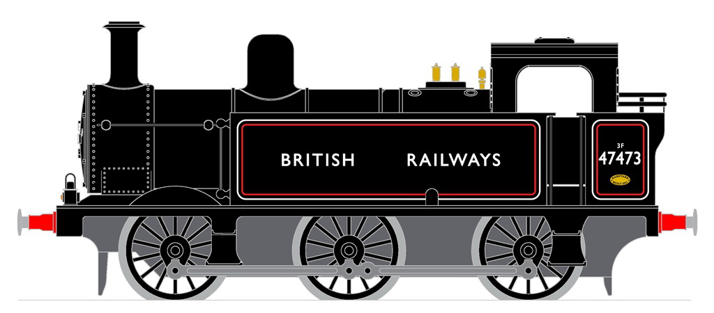 17. BR Rail Black Lined